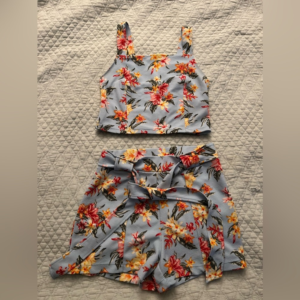 Two Piece Floral Set